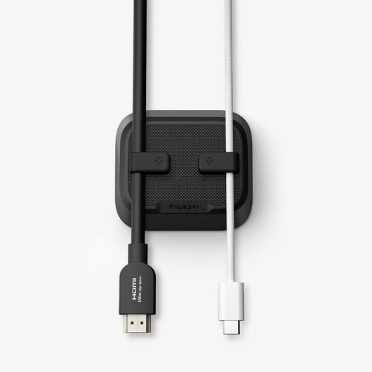Soporte para cables Spigen LD103 Negro autoadhesivo para escritorio