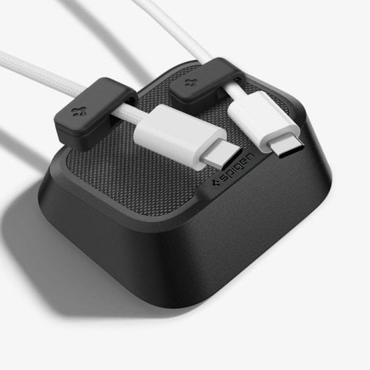 Soporte para cables Spigen LD103 Negro autoadhesivo para escritorio