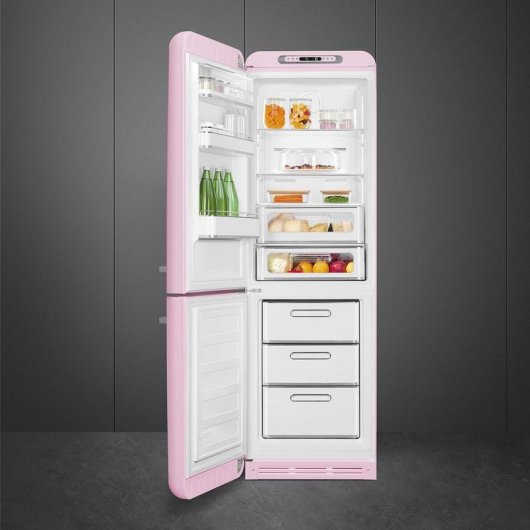 Frigorífico Combi Smeg FAB32LPK6 Total No Frost 196cm 331L C Rosa