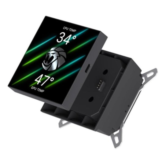 Refrigeración Líquida GameMax Glacier 360 LCD 395mm 3 Ventiladores LED Multicolor