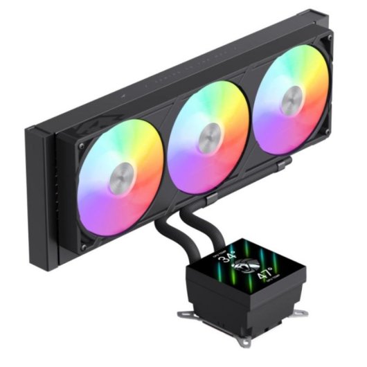 Refrigeración Líquida GameMax Glacier 360 LCD 395mm 3 Ventiladores LED Multicolor