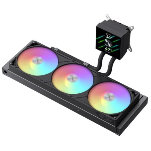Refrigeración Líquida GameMax Glacier 360 LCD 395mm 3 Ventiladores LED Multicolor