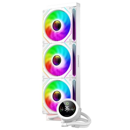 Wasserkühlung GameMax ICEBURG 360 DIGITAL WH 385mm 3 Lüfter LED