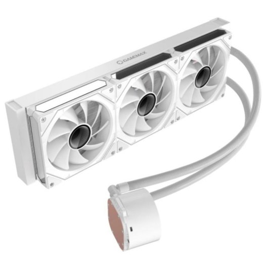 Wasserkühlung GameMax ICEBURG 360 DIGITAL WH 385mm 3 Lüfter LED