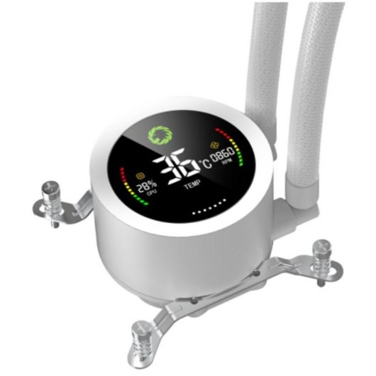 Wasserkühlung GameMax ICEBURG 360 DIGITAL WH 385mm 3 Lüfter LED
