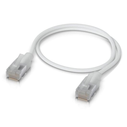 Kabel Ubiquiti UACC-Cable-Patch-EL-C6A-0.3M-W Cat6a 0,3 m RJ-45 Transparent Weiß