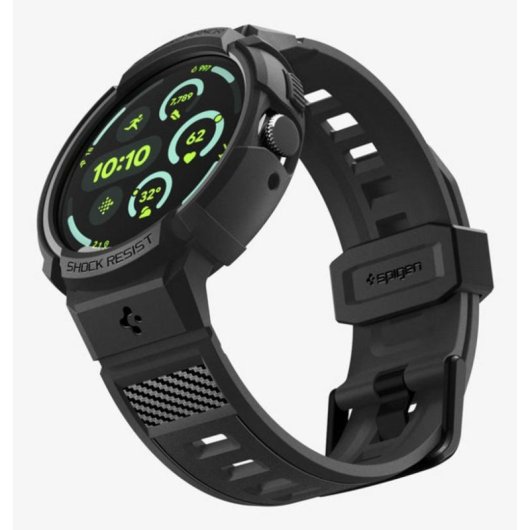 Funda Spigen Pixel Watch 4 45mm Preto TPU Resistente a Quedas