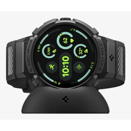 Funda Spigen Pixel Watch 4 45mm Preto TPU Resistente a Quedas