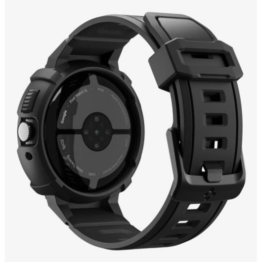 Funda Spigen Pixel Watch 4 45mm Preto TPU Resistente a Quedas