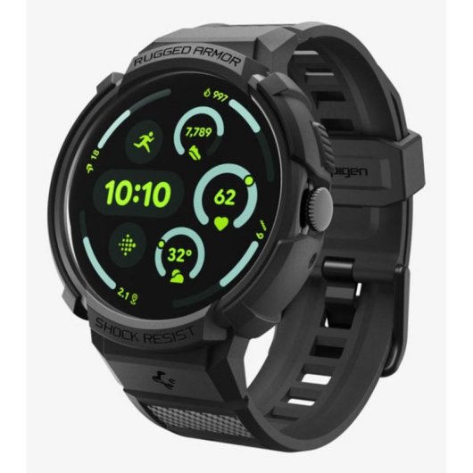Funda Spigen Pixel Watch 4 45mm Preto TPU Resistente a Quedas