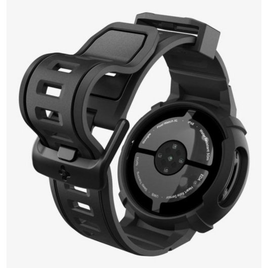 Funda Spigen Pixel Watch 4 45mm Preto TPU Resistente a Quedas