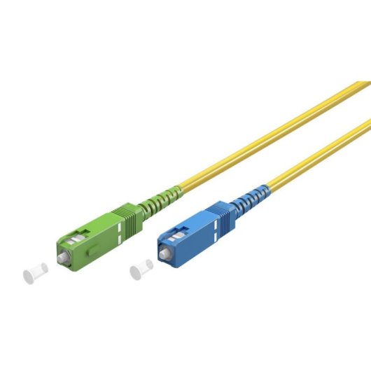 Câble fibre optique Genérica 2 m OS2 SC-APC SC-UPC FTTH Jaune