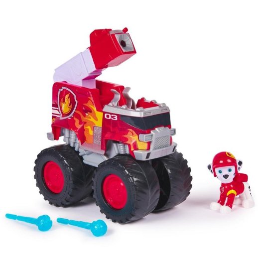 Camión de Bomberos SPIN MASTER PAW Patrol Rescue Wheels con Figura Marshall y Lanzador de Proyectiles