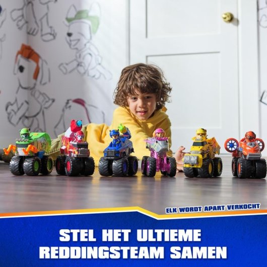 Camión de Bomberos SPIN MASTER PAW Patrol Rescue Wheels con Figura Marshall y Lanzador de Proyectiles