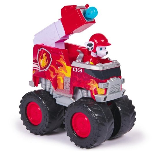 Camión de Bomberos SPIN MASTER PAW Patrol Rescue Wheels con Figura Marshall y Lanzador de Proyectiles