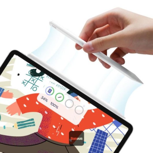 Pennino Baseus SXBC060102 Bianco Ricarica Magnetica iPad Pro