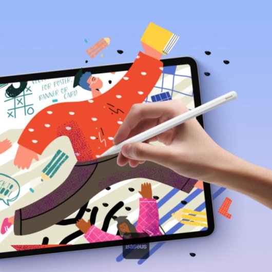 Pennino Baseus SXBC060102 Bianco Ricarica Magnetica iPad Pro