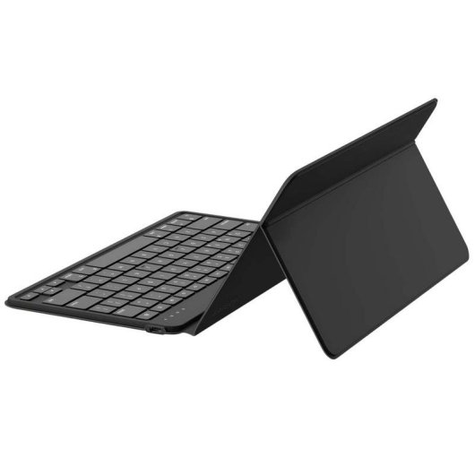 Teclado SATECHI OntheGo sem fios Bluetooth QWERTY inglês universal preto com suporte