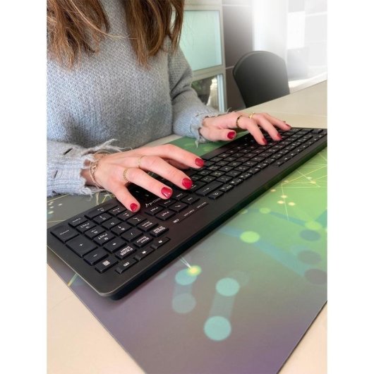 Teclado TECHLY ICTWC006-US inalámbrico completo RF negro QWERTY US English