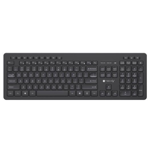 Teclado TECHLY ICTWC006-US inalámbrico completo RF negro QWERTY US English