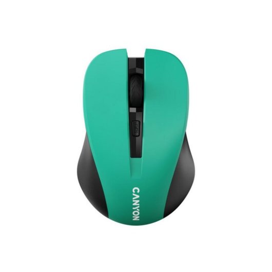 Ratón CANYON MW-1 Wireless RF 1200DPI Verde Ambidestro DPI Switch