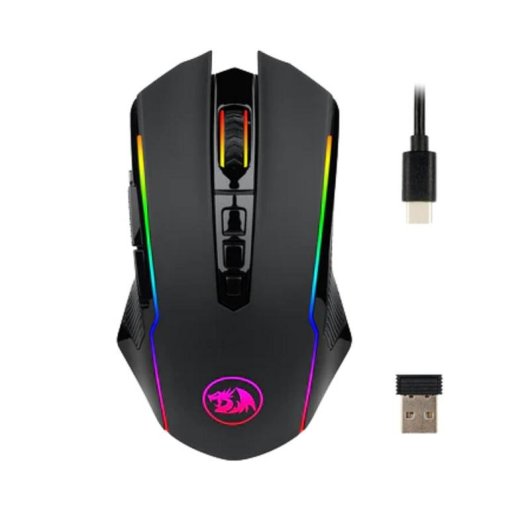 Ratón REDRAGON M910-KS Ranger RF Wireless USB-C 4000DPI RGB 9 Pulsanti Nero