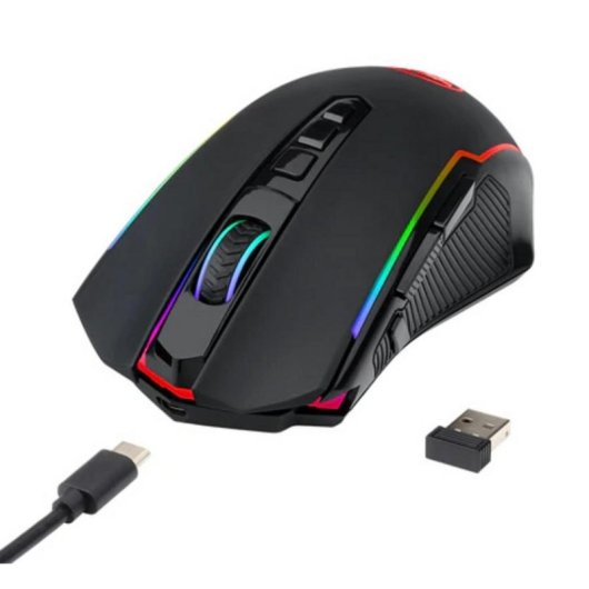 Ratón REDRAGON M910-KS Ranger RF Wireless USB-C 4000DPI RGB 9 Pulsanti Nero