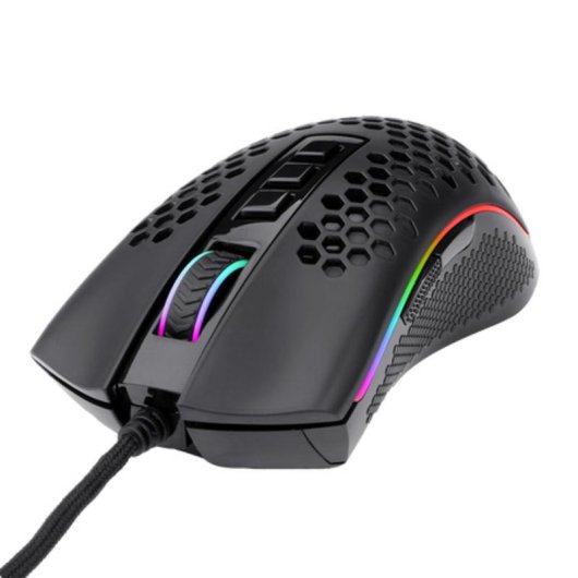 Ratón REDRAGON M808-RGB Storm USB Type-C 12400DPI Preto 7 Botões RGB