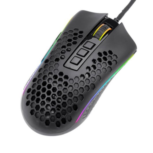Ratón REDRAGON M808-RGB Storm USB Type-C 12400DPI Preto 7 Botões RGB