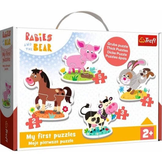 Puzzle Trefl 36127 Animali 6 pezzi Cartone Multicolore Bambini