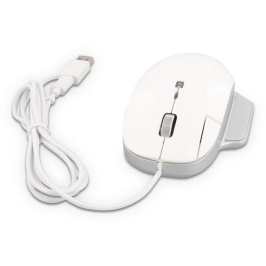 Ratón LMP 26830 USB Type-C 6400 DPI Blanc Ergonomique Droitier