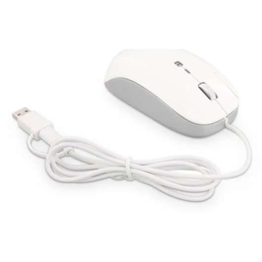 Ratón LMP 26830 USB Type-C 6400 DPI Blanc Ergonomique Droitier