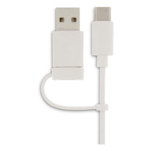 Ratón LMP 26830 USB Type-C 6400 DPI Blanc Ergonomique Droitier