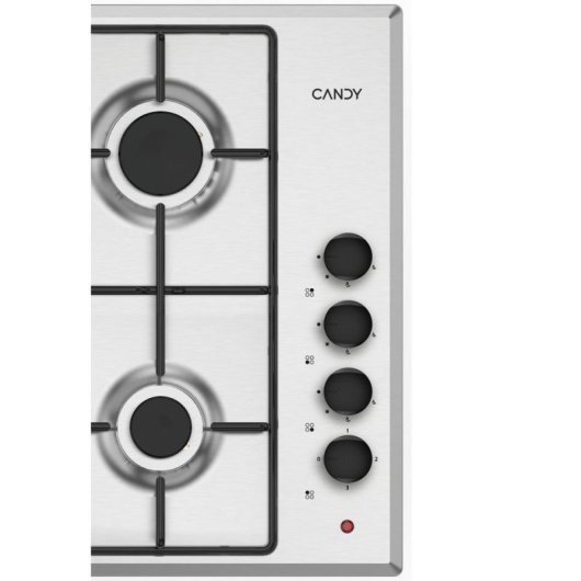 Placa Candy CMGH31X/1 4 zonas gas-eléctrico acero inoxidable 58 cm