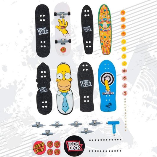 Fingerboard Spin Master Tech Deck Ultra DLX Os Simpsons Pack 4