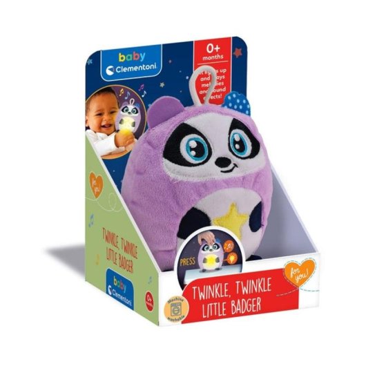Peluche Clementoni Disney Baby 17556 Sonore Effets lumineux Violet
