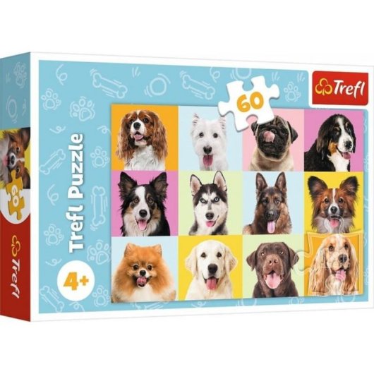 Puzzle TREFL 17374 60 pièces Animaux Multicolore 4 ans