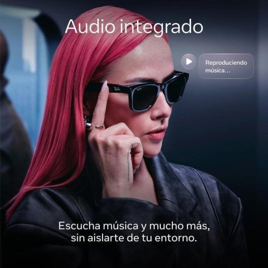 Meta Ray-Ban Wayfarer Gen 2 Gafas Inteligentes Câmara Integrada Altifalantes IA Integrada Tradutor Preto