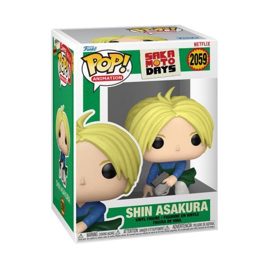 Figura da collezione FUNKO Sakamoto Days Shin Asakura vinile multicolore 94 mm