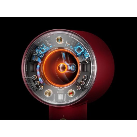 Secador de Cabelo Iónico Dyson Supersonic Nural 1600W 4 Temperaturas 3 Velocidades com Acessórios Ouro Vermelho