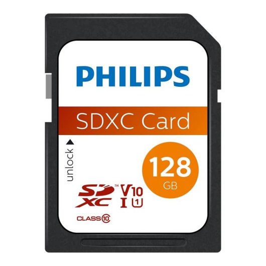 Carte mémoire Philips FM12SD55B/00 128GB SDXC Classe 10 UHS-I 80MB/s