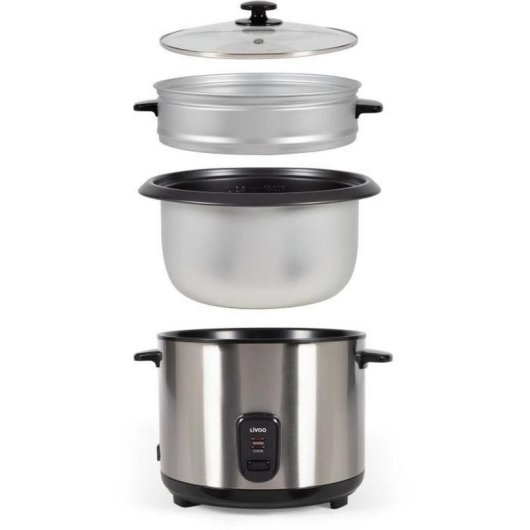 Arrocera LIVOO DOC293 Negro Acero inoxidable 2,8 L 1000 W