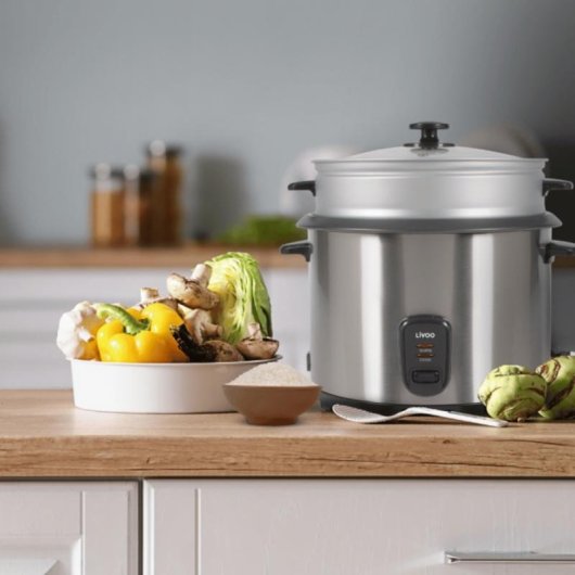 Arrocera LIVOO DOC293 Negro Acero inoxidable 2,8 L 1000 W