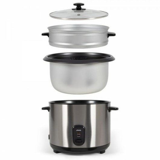 Arrocera LIVOO DOC293 Negro Acero inoxidable 2,8 L 1000 W