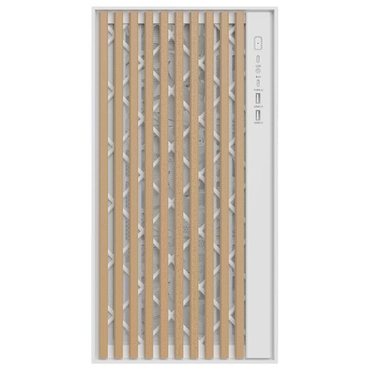 Tour ATX ITEK WOODY Blanc Verre Trempe USB-C Gaming Bois