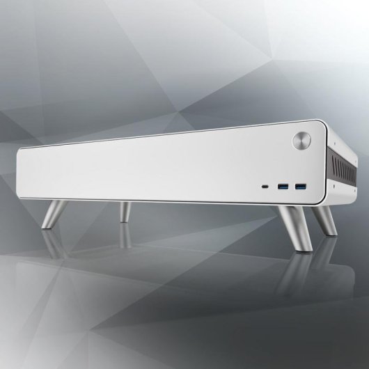 Torre Mini RAIJINTEK Pan Slim ITX Branca Alumínio Gaming