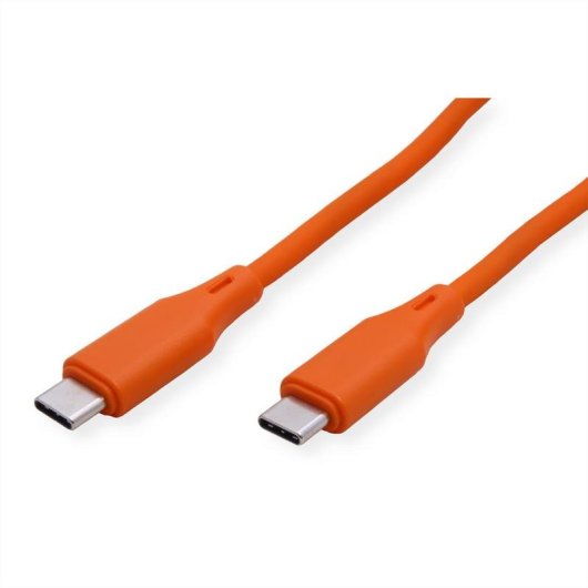 Kabel ROLINE 11.02.9124 USB-C USB 2.0 1 m Orange Silikon