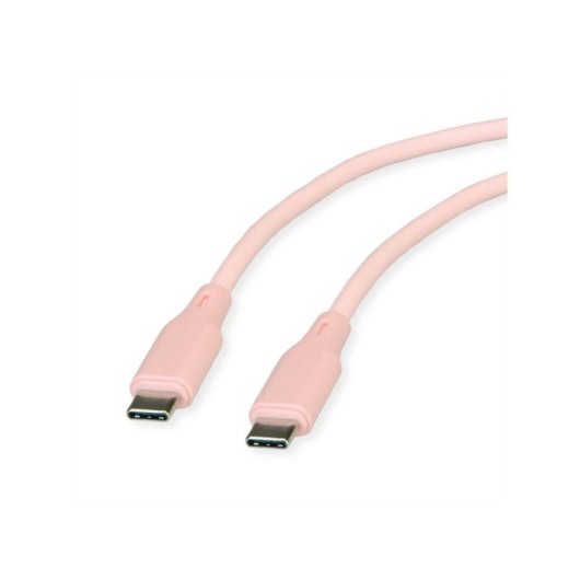 Kabel ROLINE 11.02.9122 USB-C USB 2.0 1 m Rosa Silikon