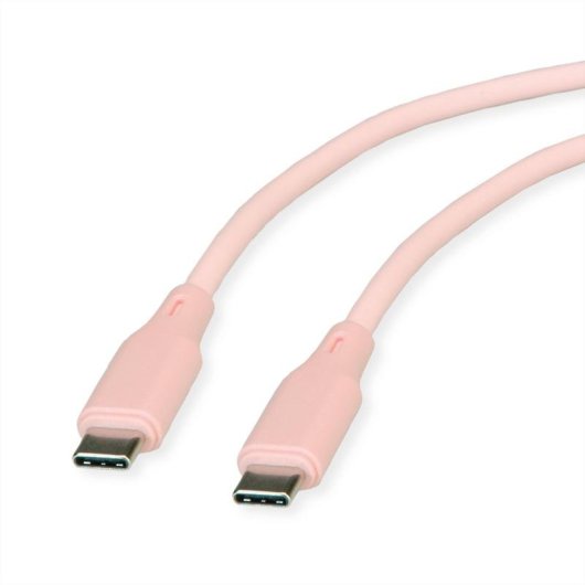 Kabel ROLINE 11.02.9122 USB-C USB 2.0 1 m Rosa Silikon