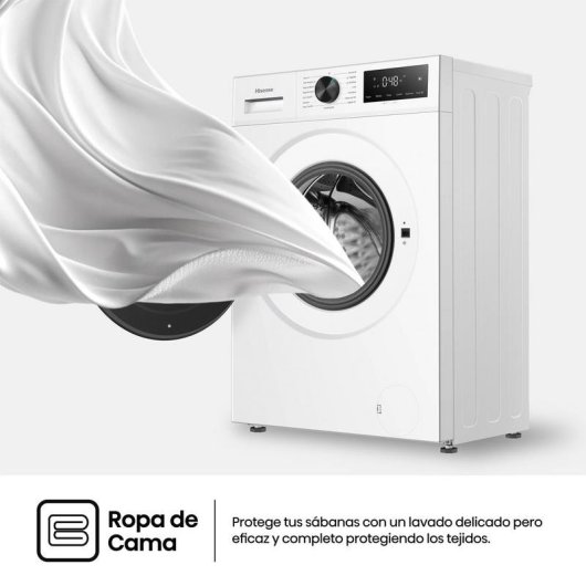 Máquina de Lavar Roupa Hisense WF1I7022BWJ 7kg 1200rpm A Branco Inverter Vapor